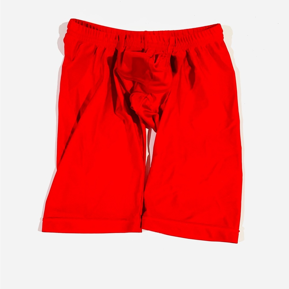 Vintage N2N Bodywear Men red swim Jammer biker shorts size Small